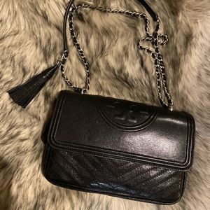 Tory Burch distressed Fleming bag